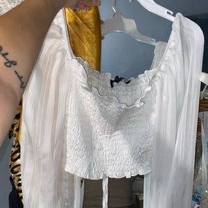 White kittenish shirt!